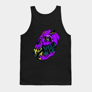 Regal Purple Demon Skull Tank Top